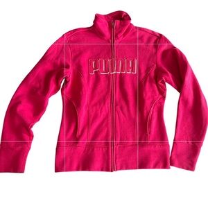 Puma Bright Pink Jacket with Logo